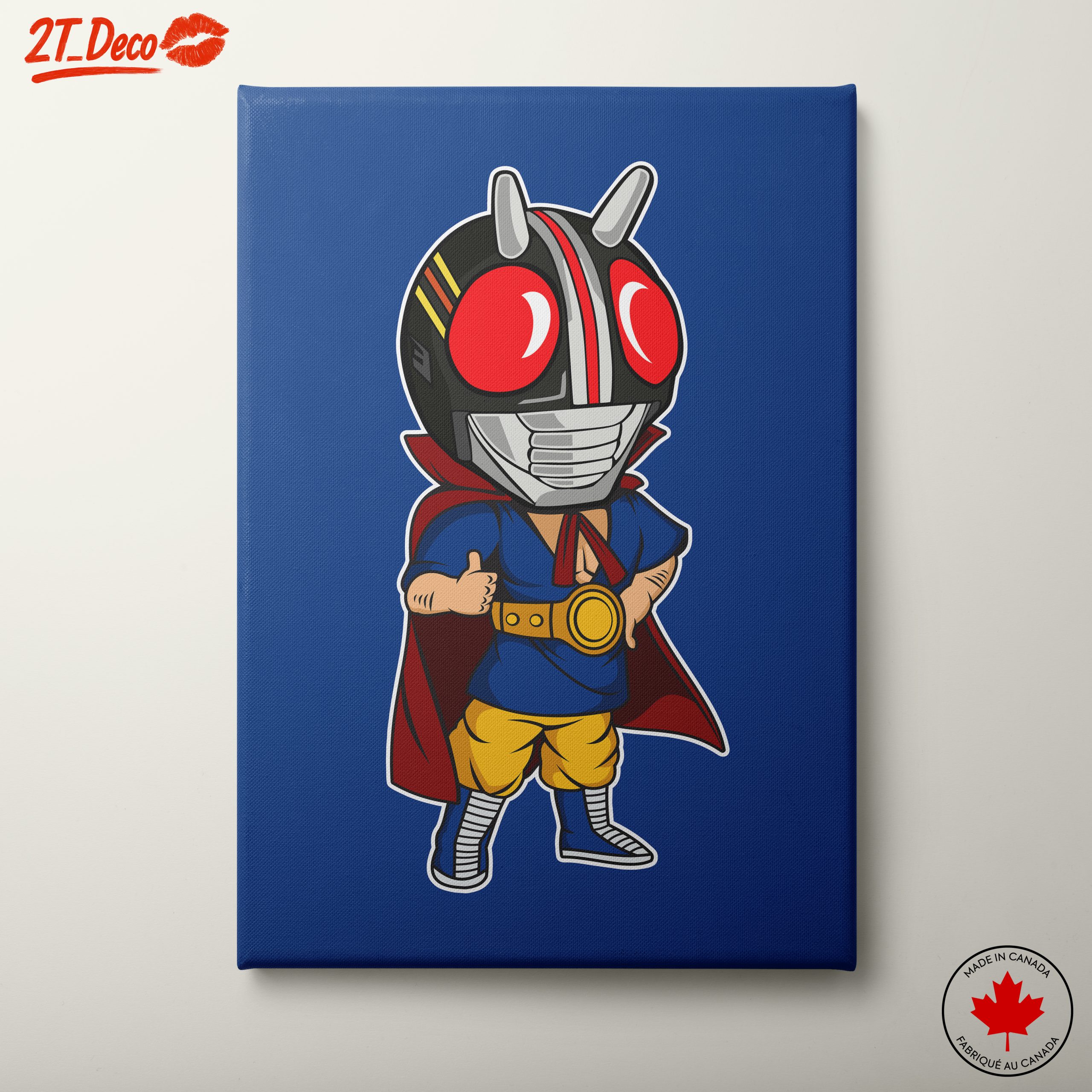 Stylized Anime Character with Cape