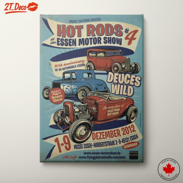 Classic Hot Rods Poster Art at Essen Motor Show