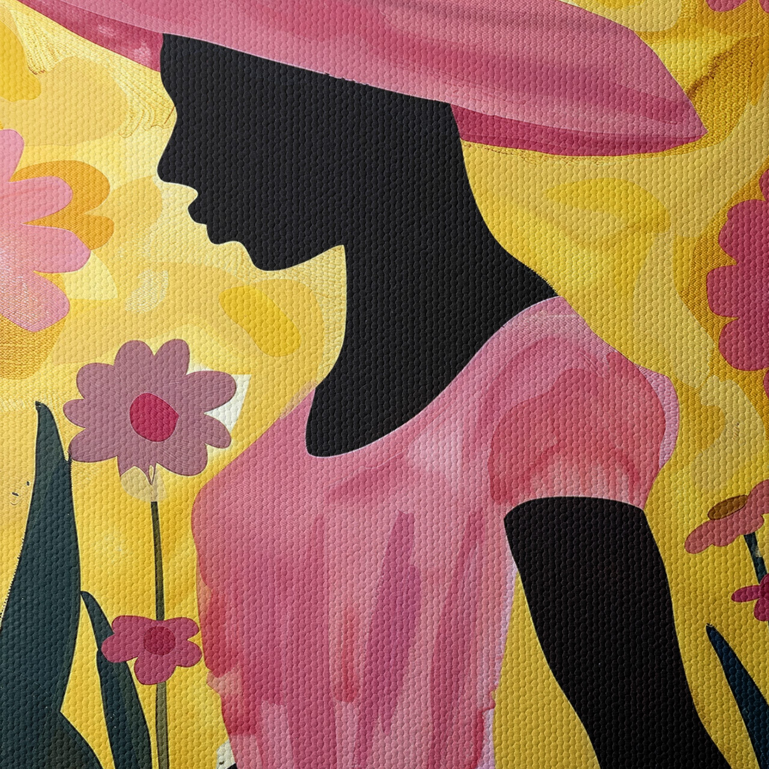 Silhouette in Floral Afro Art - Image 4