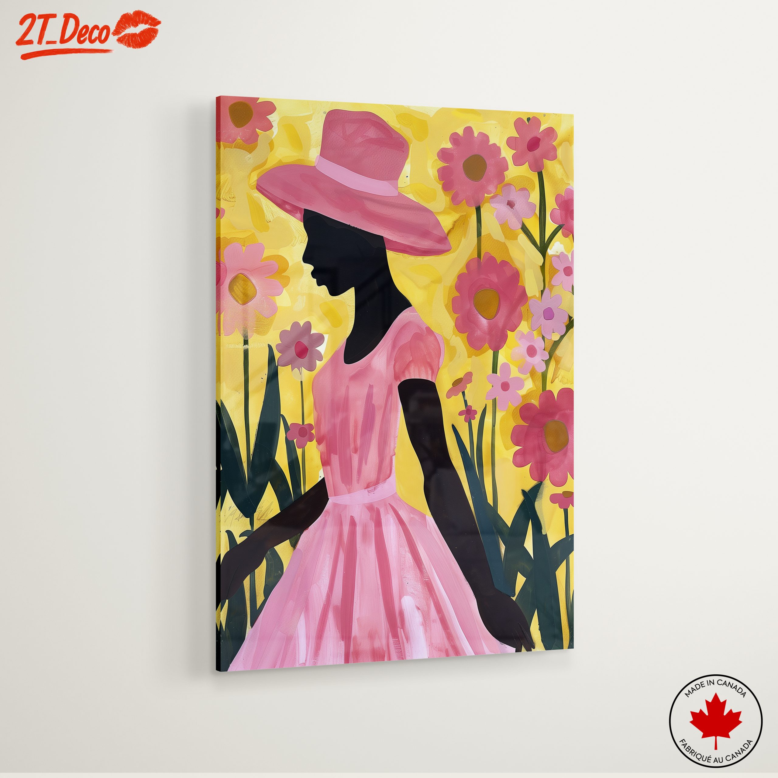 Silhouette in Floral Afro Art - Image 6