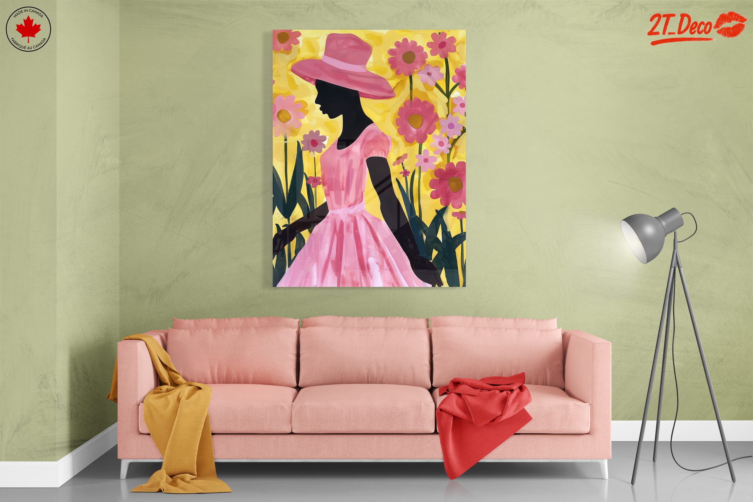 Silhouette in Floral Afro Art - Image 7
