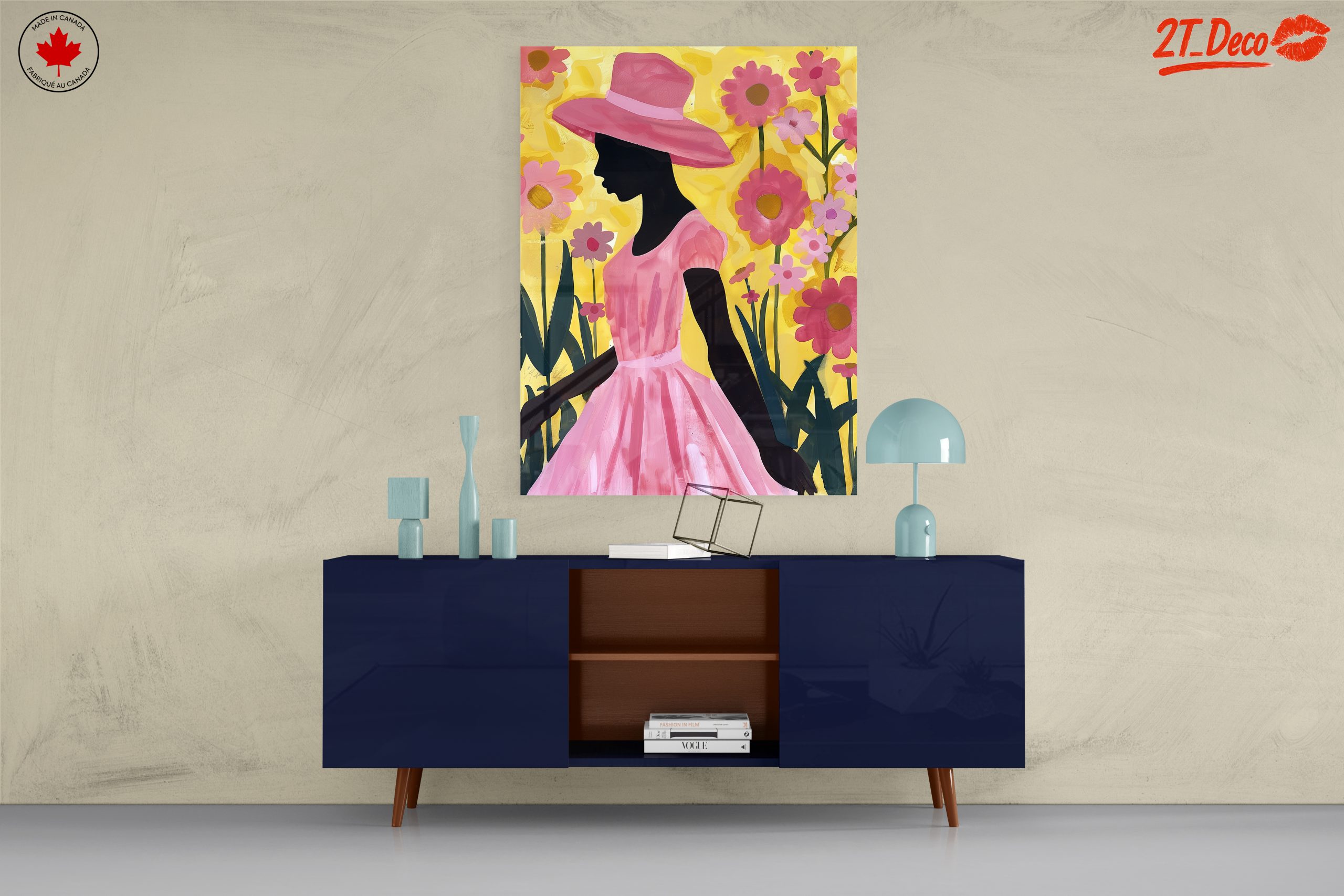 Silhouette in Floral Afro Art - Image 8