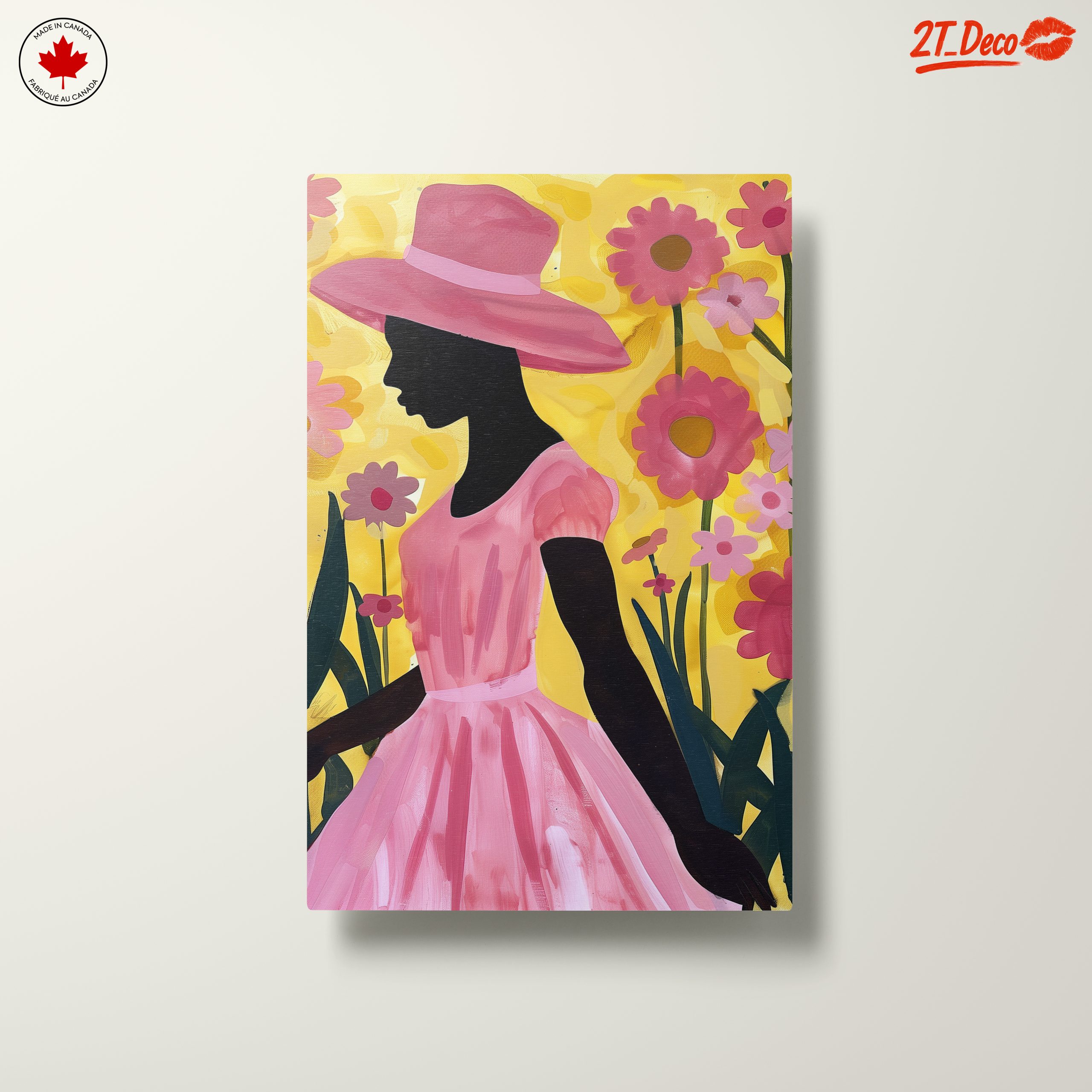 Silhouette in Floral Afro Art - Image 10