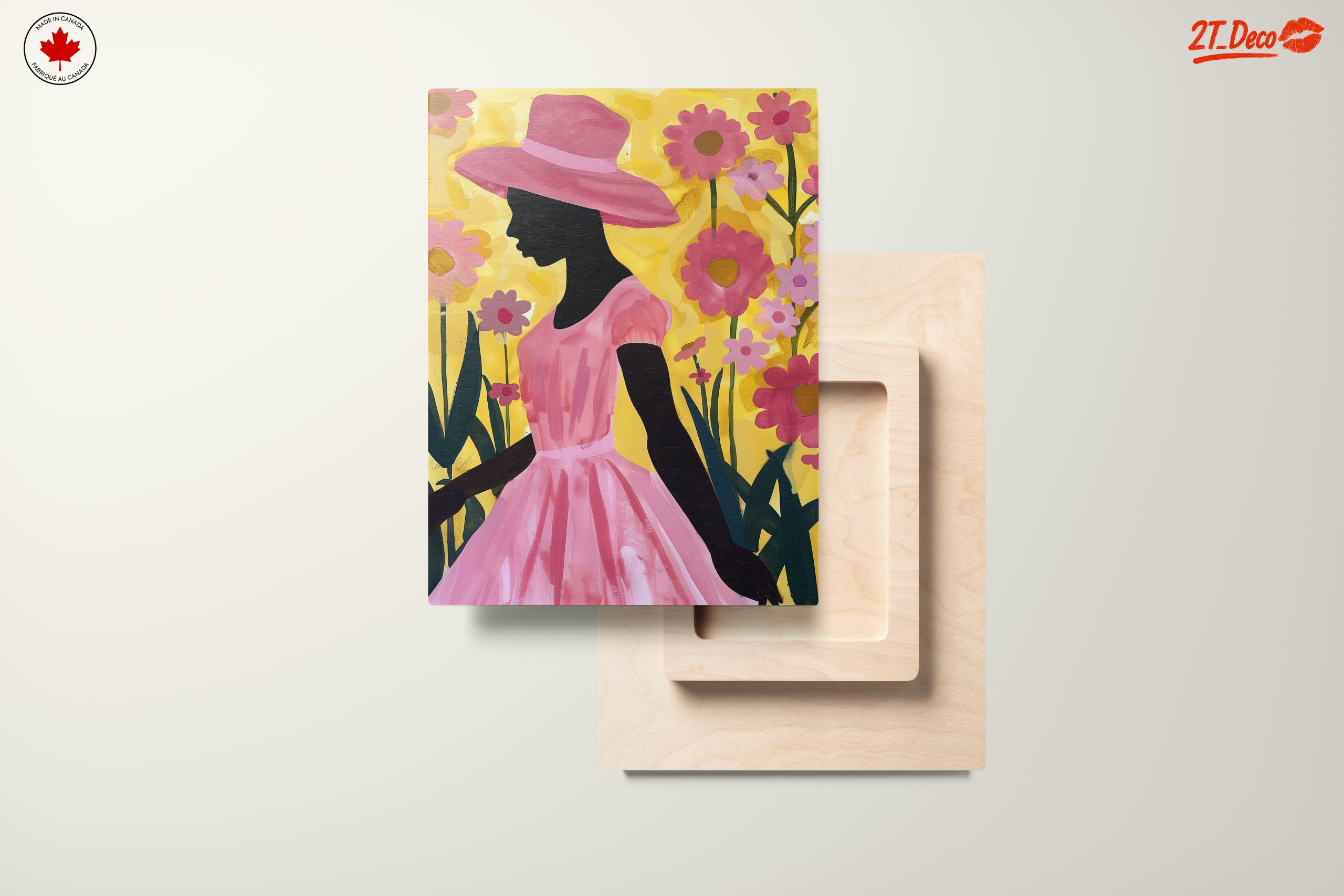 Silhouette in Floral Afro Art - Image 11