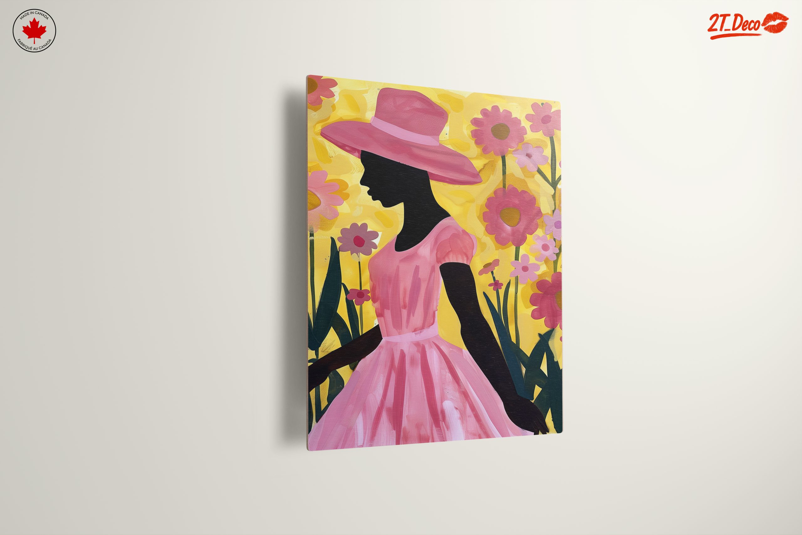 Silhouette in Floral Afro Art - Image 13