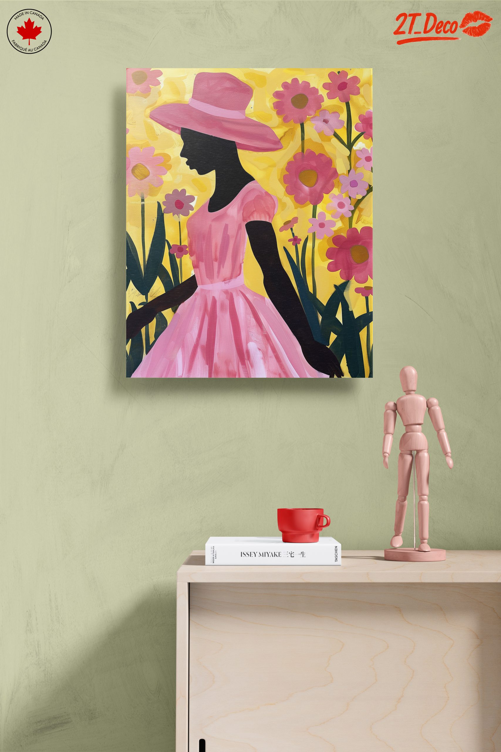 Silhouette in Floral Afro Art - Image 14