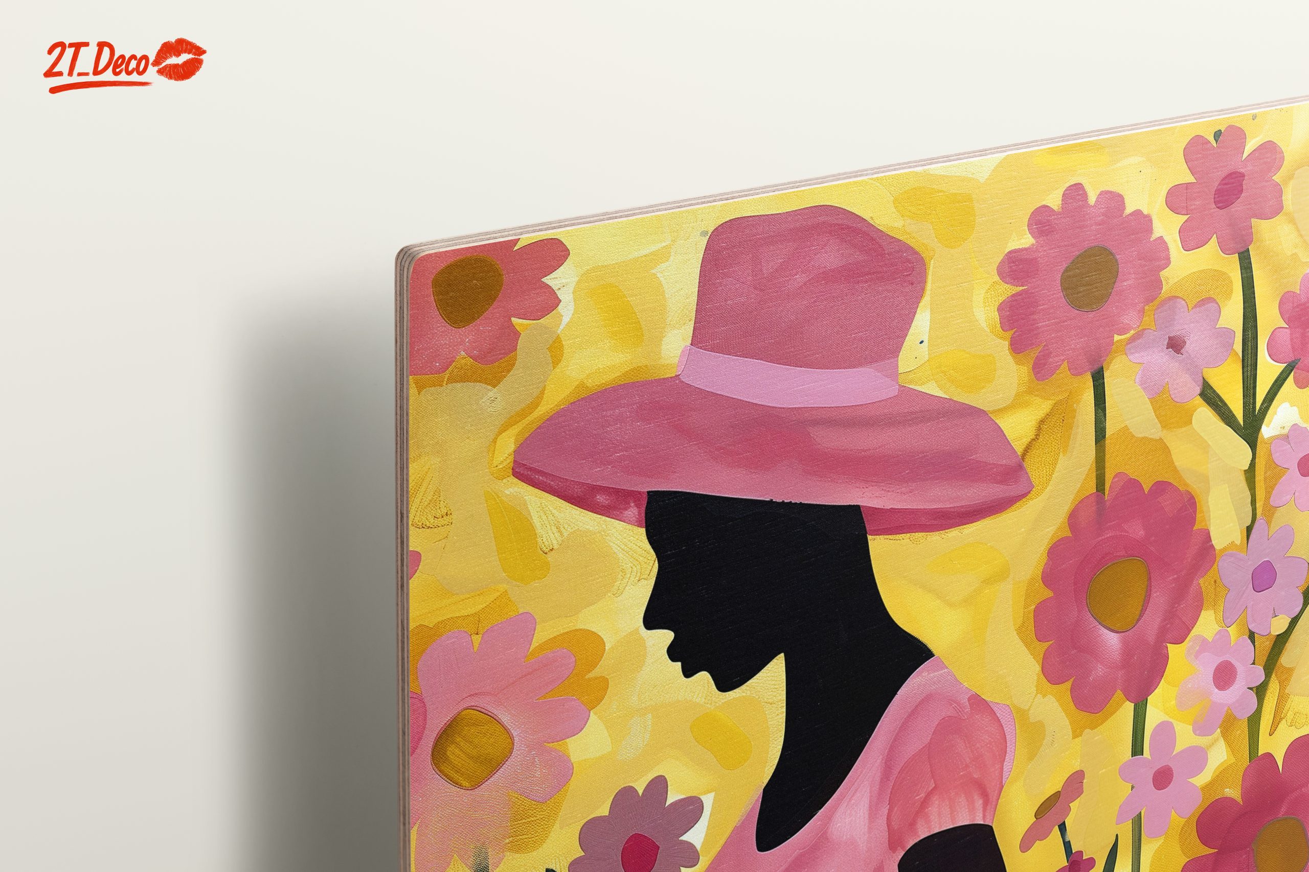 Silhouette in Floral Afro Art - Image 15