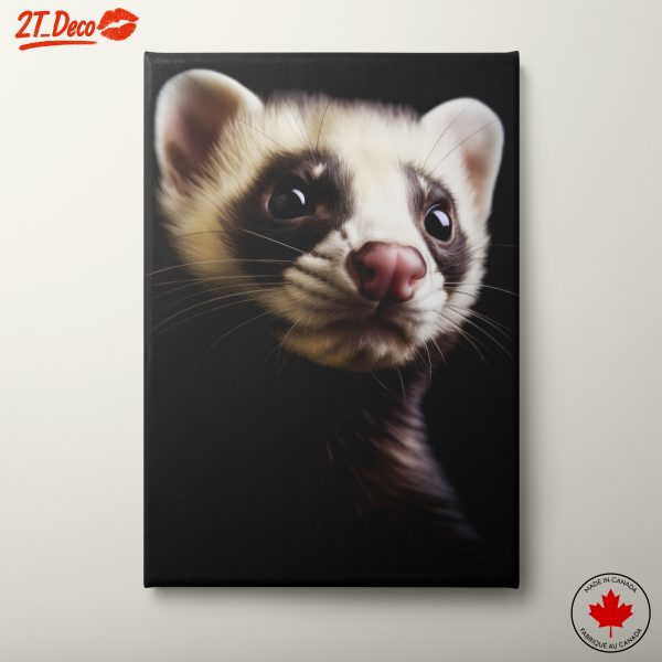 Charming Ferret Portrait in Detail