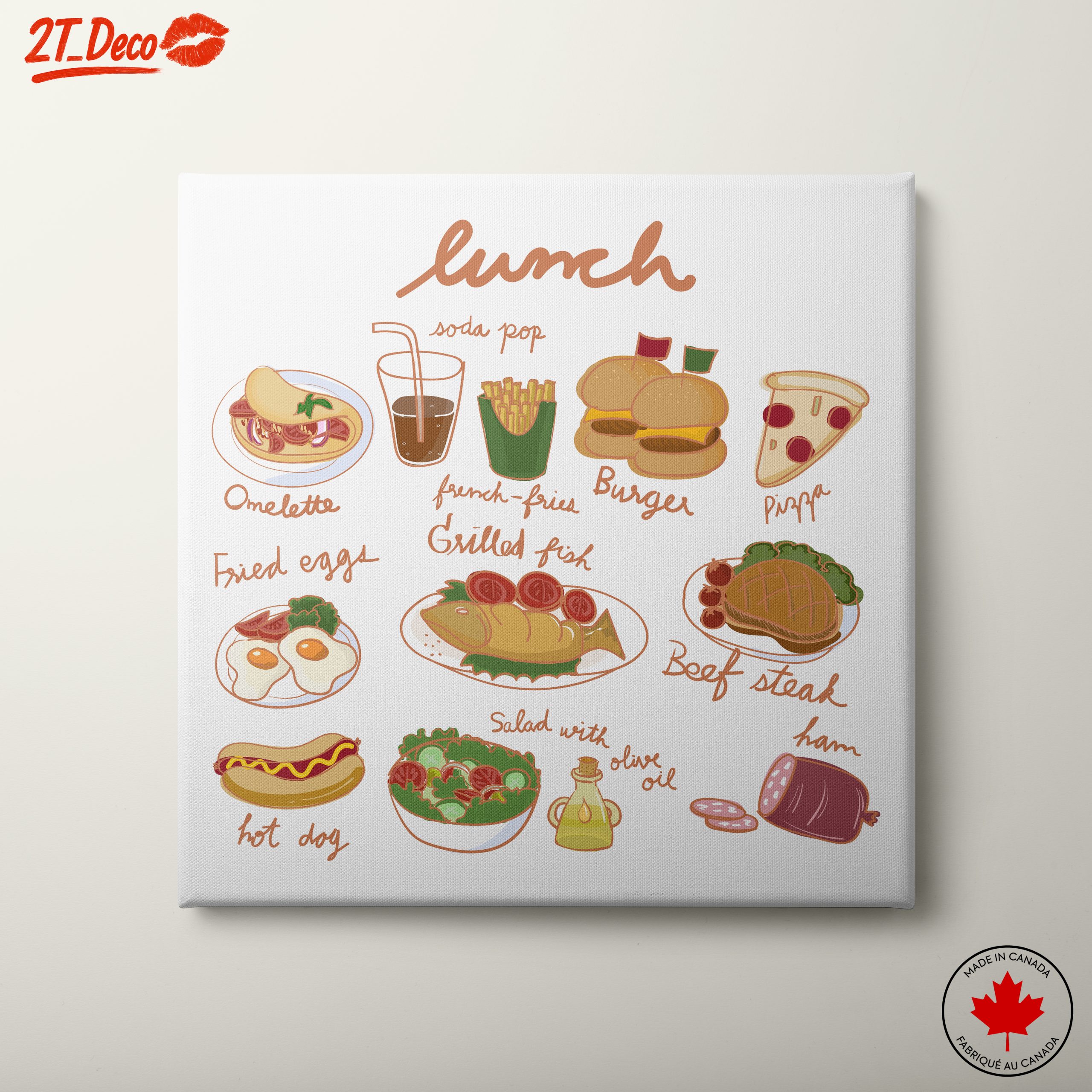 Playful Abstract Food Illustrations