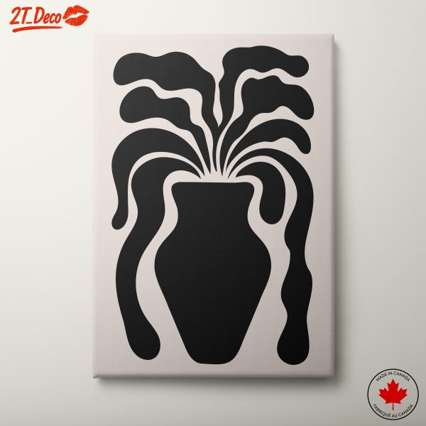 Minimalist Black and White Abstract Art
