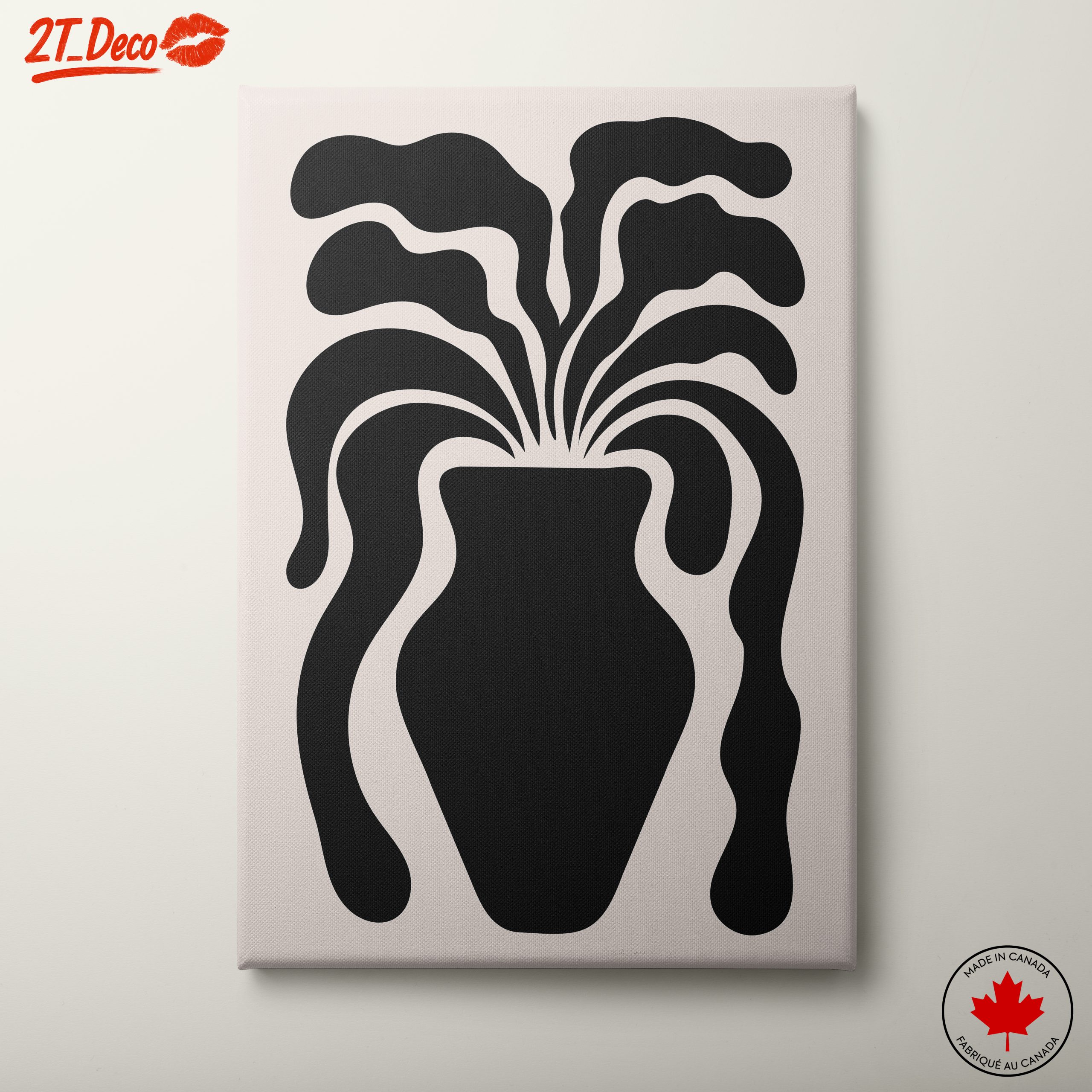 Minimalist Black and White Abstract Art