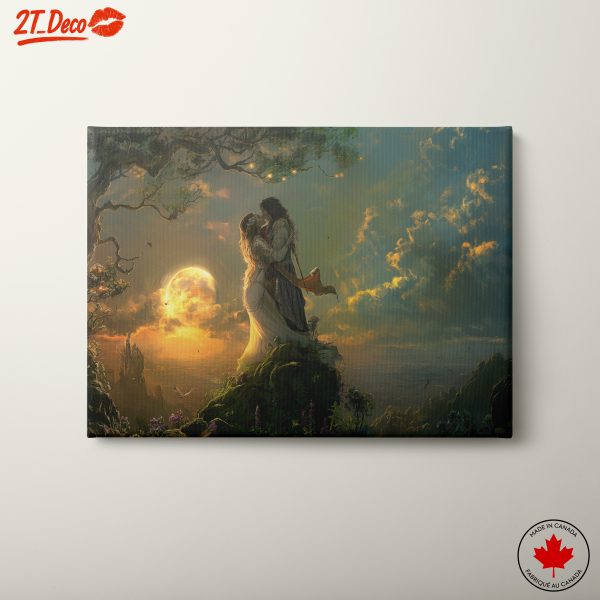 Romantic Fantasy Landscape with Characters