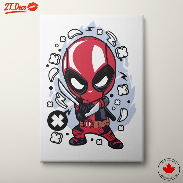 Playful Cute Character Art with Deadpool