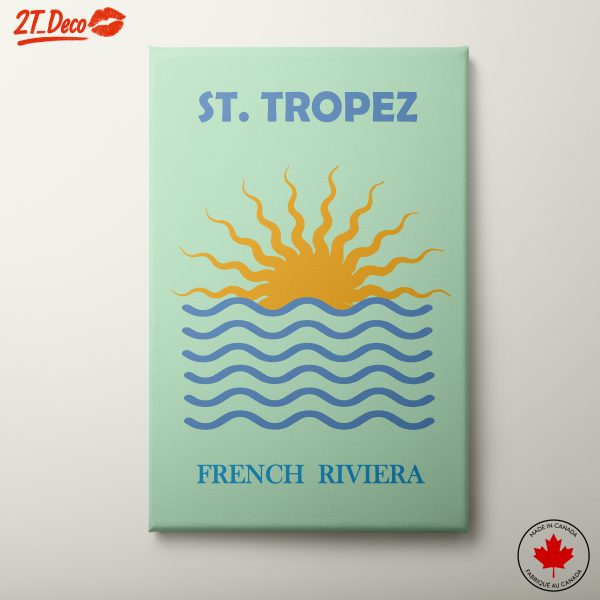 St. Tropez French Riviera Sunset Art