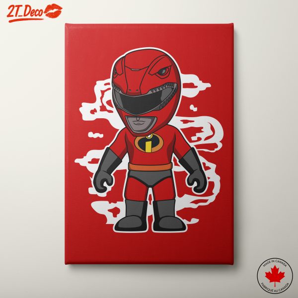 Stylized Animated Character in Red