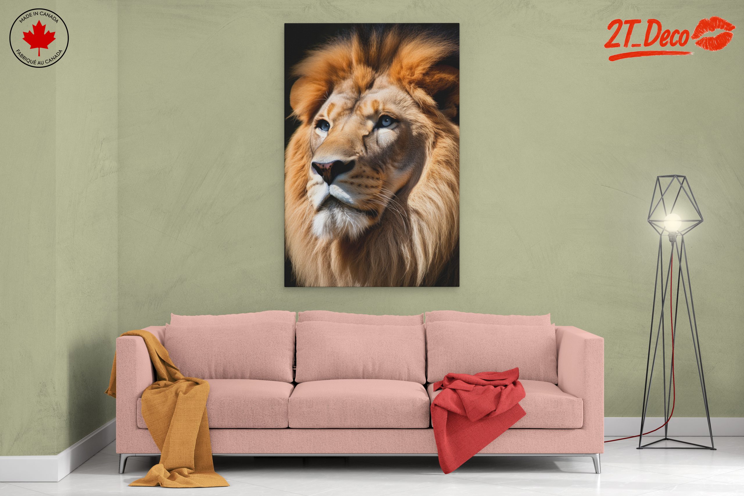 Majestic Lion Wall Art 8 - Image 2