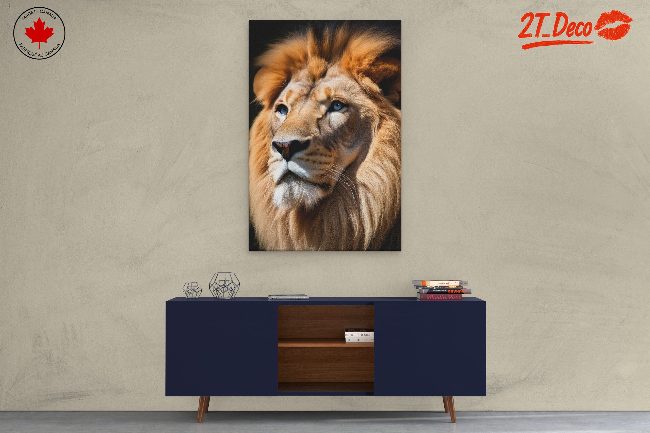 Majestic Lion Wall Art 8 - Image 3