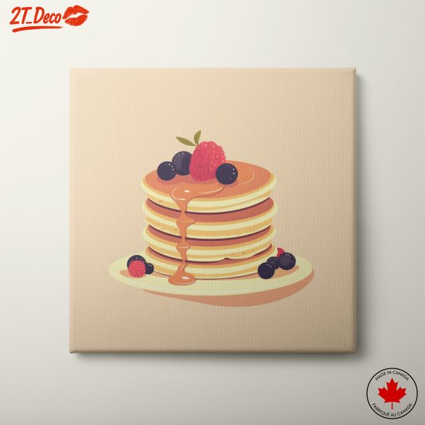 Stylized Pancakes with Berries