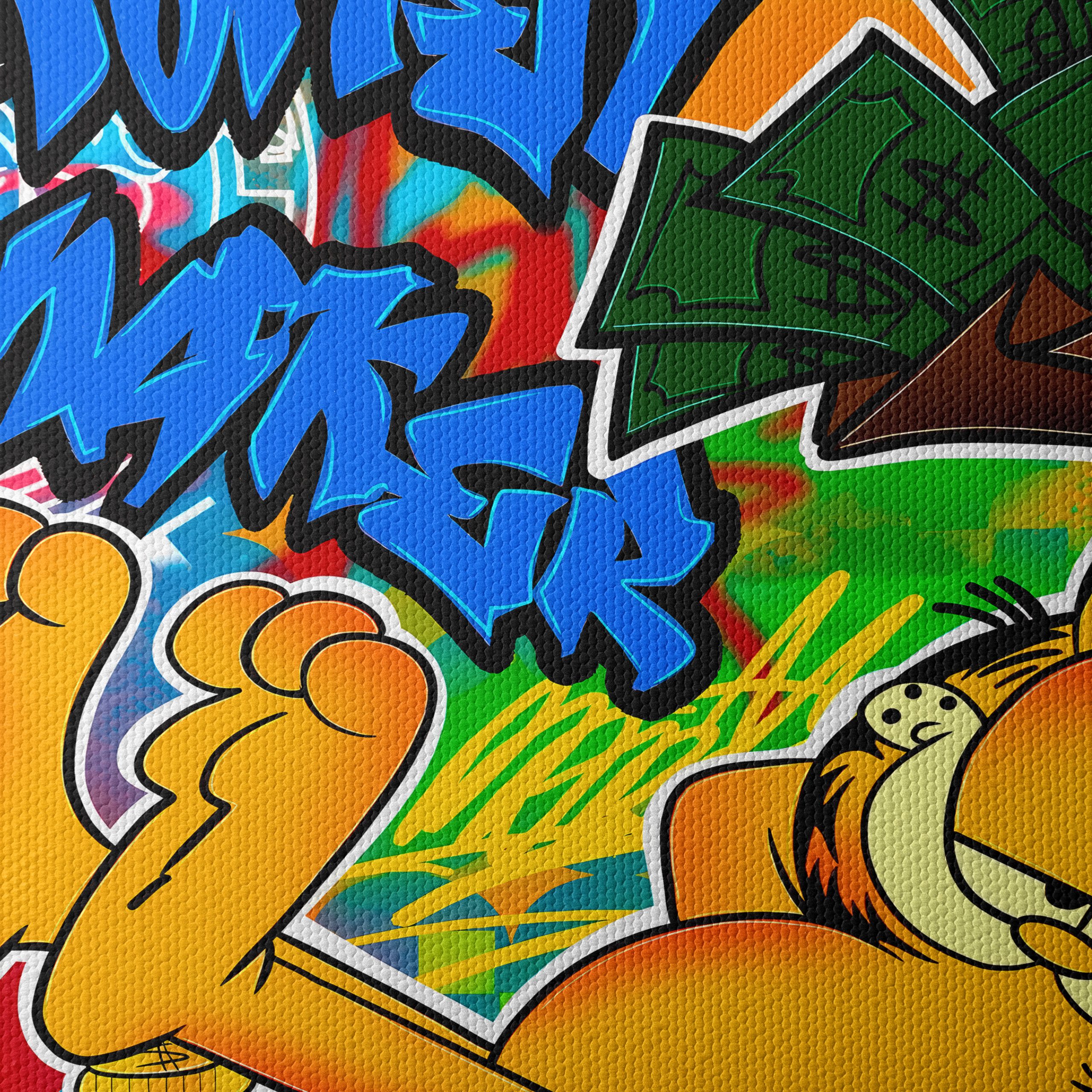 Humorous Cartoon Character Art Featuring Wealth Themes - Image 4