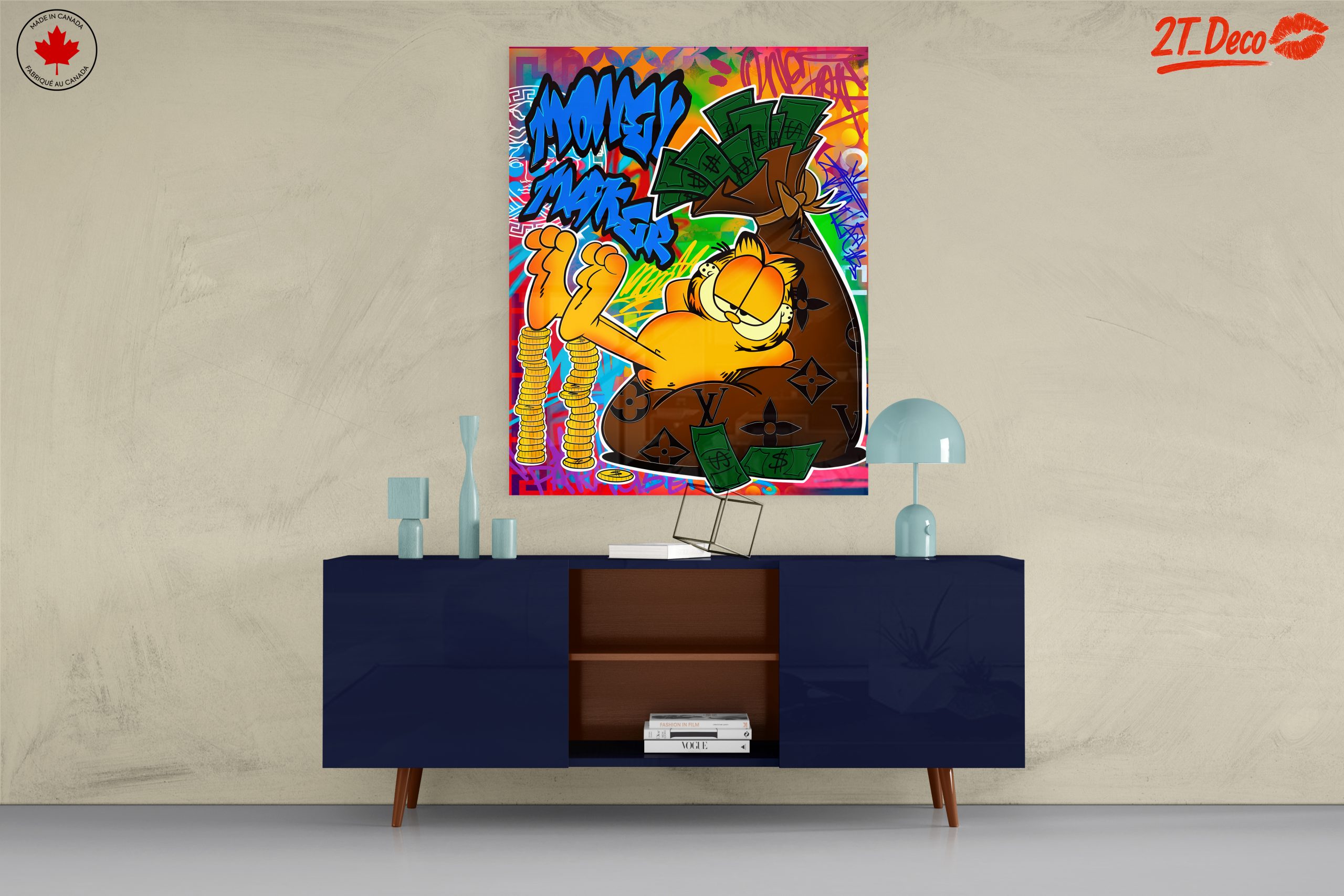 Humorous Cartoon Character Art Featuring Wealth Themes - Image 8
