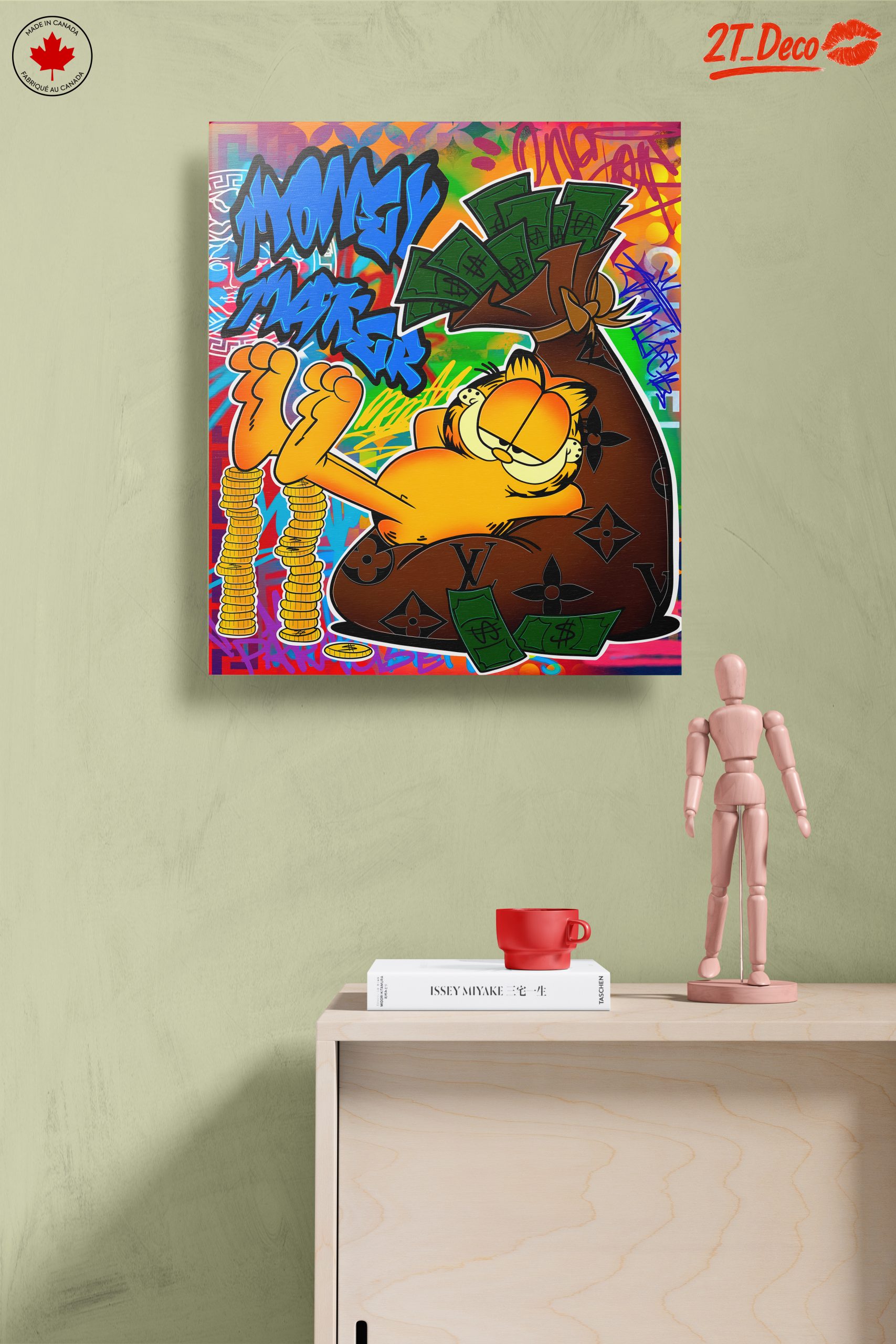 Humorous Cartoon Character Art Featuring Wealth Themes - Image 14