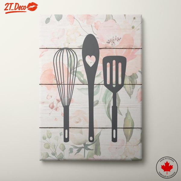 Stylish Kitchen Utensil Art for Home Decor