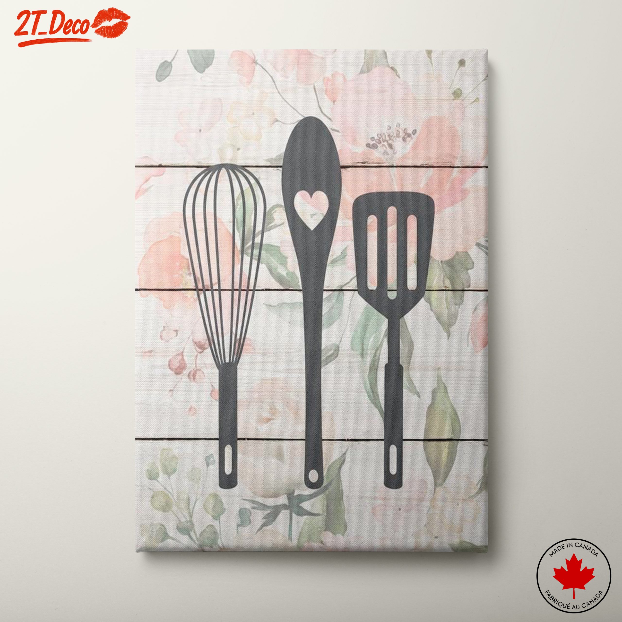 Stylish Kitchen Utensil Art for Home Decor