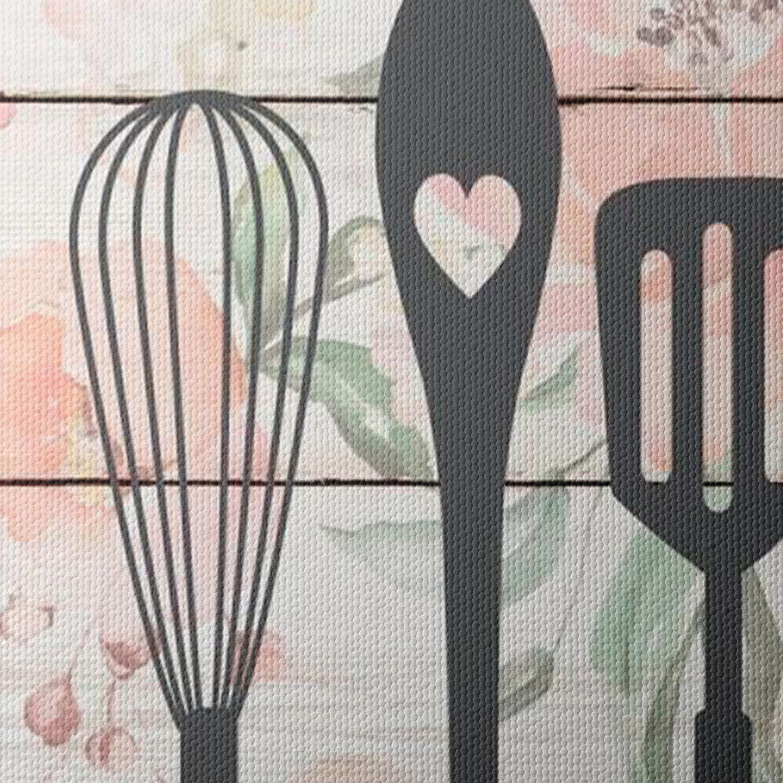 Stylish Kitchen Utensil Art for Home Decor - Image 4