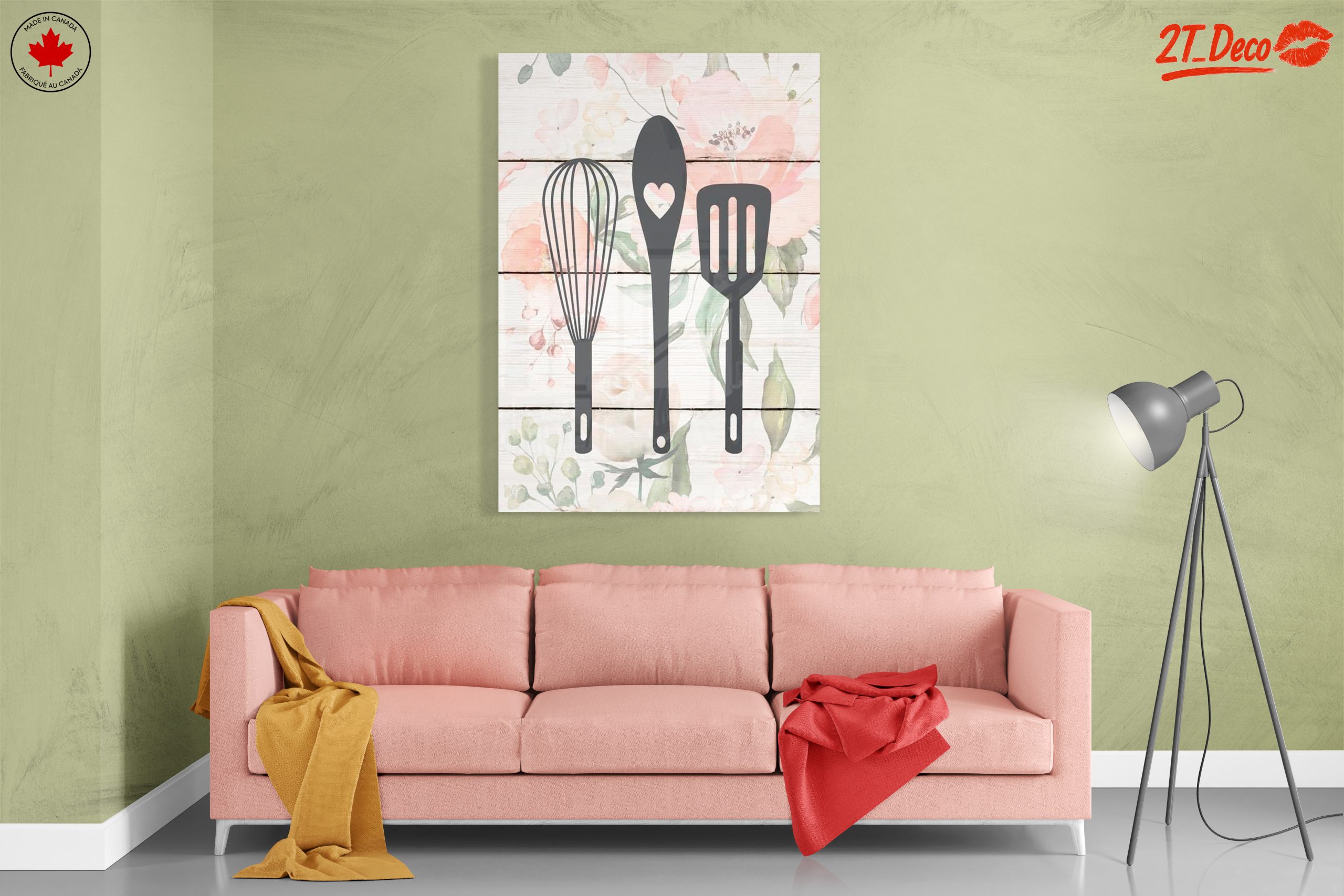 Stylish Kitchen Utensil Art for Home Decor - Image 7