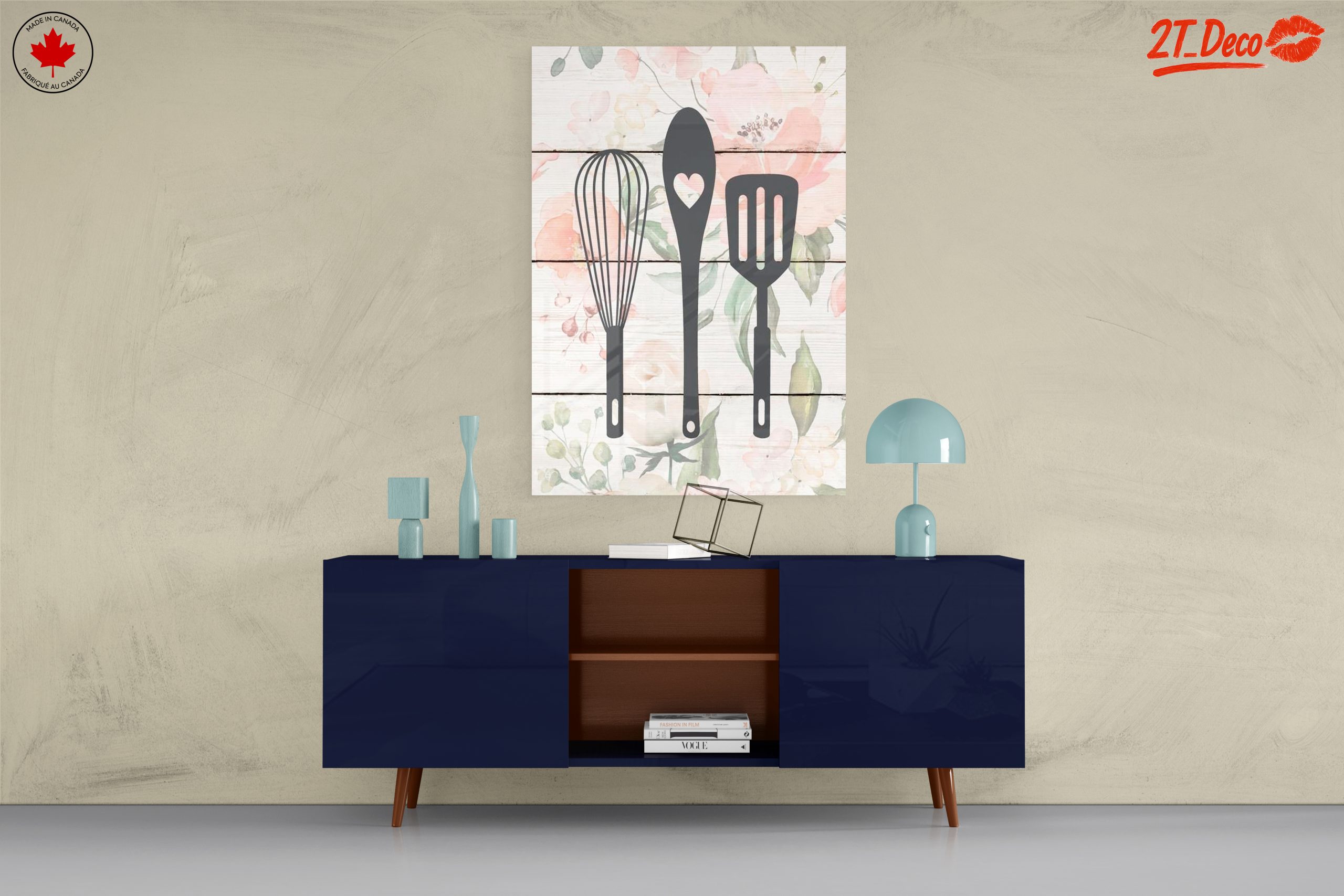 Stylish Kitchen Utensil Art for Home Decor - Image 8