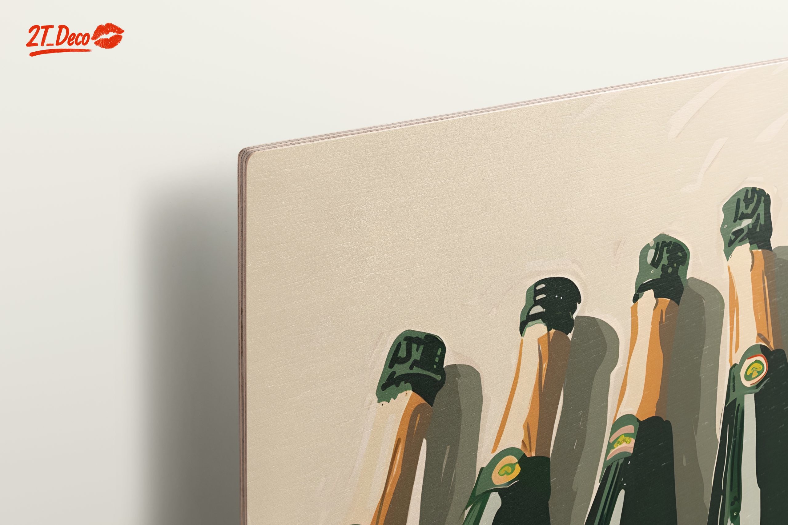 Elegant Champagne Bottles Wall Art - Image 15