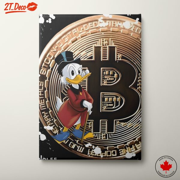 Cartoon Character with Bitcoin Theme