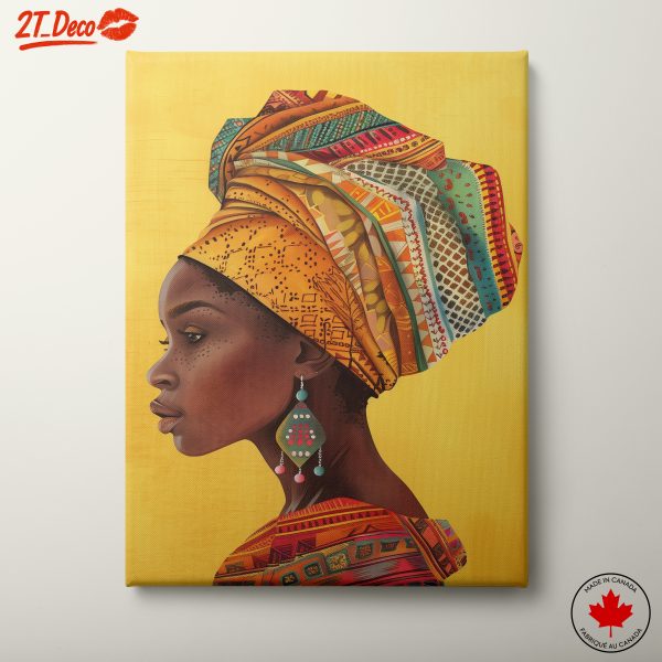 Vibrant Afro Art Portrait 3
