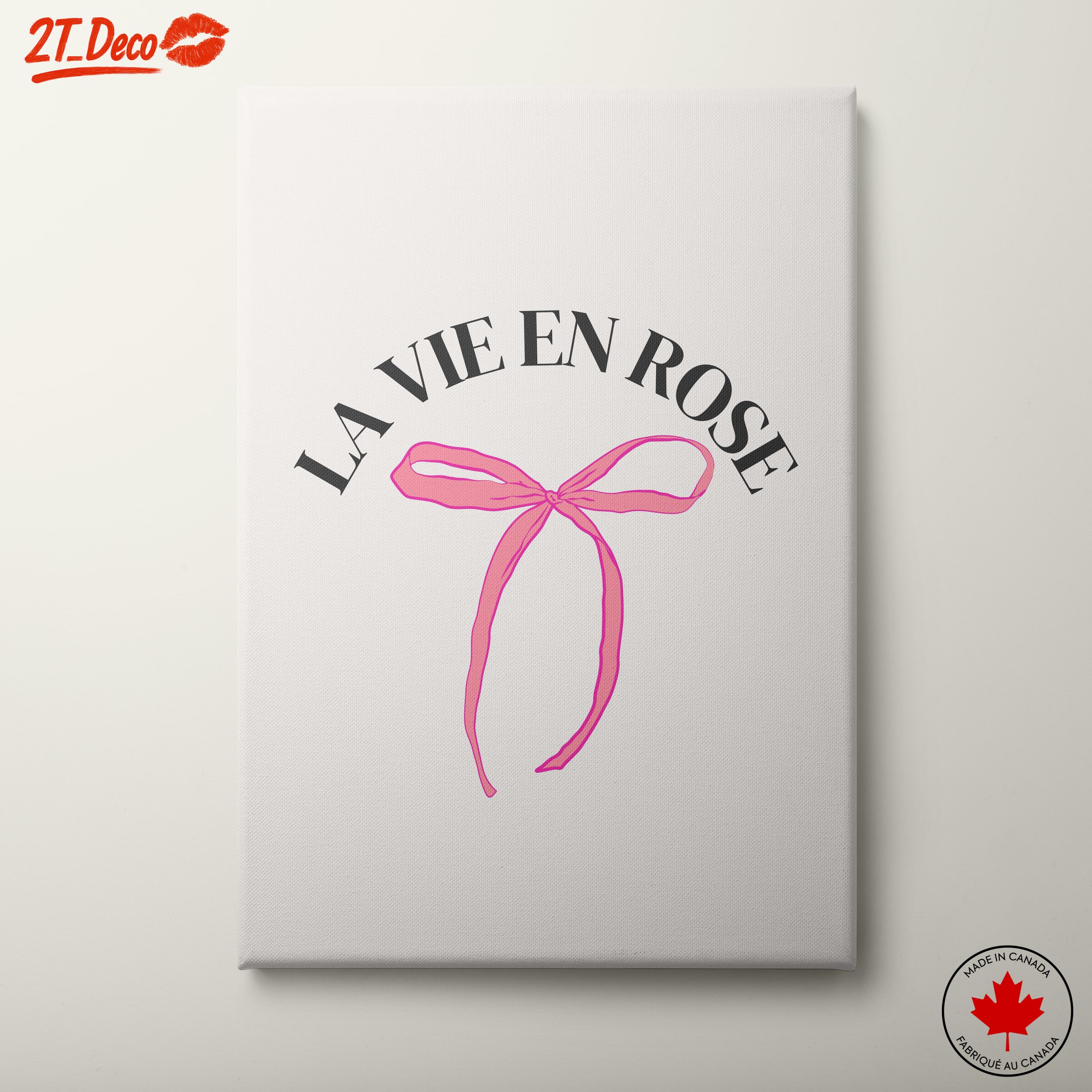La Vie en Rose Inspirational Wall Art
