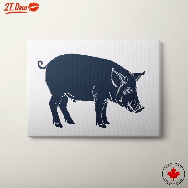 Artistic Illustration of a Pig