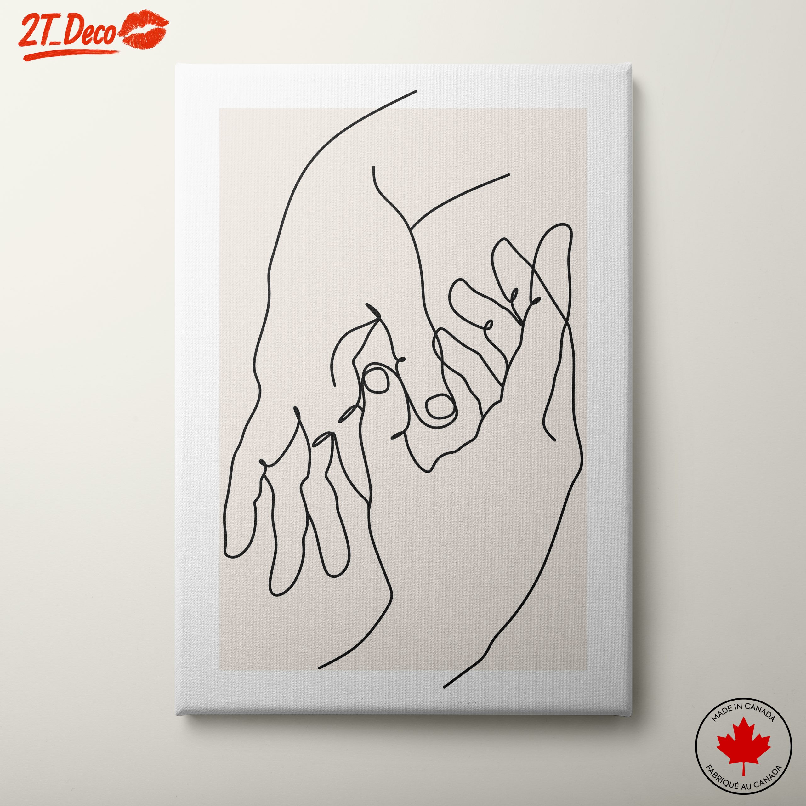 Minimalist Hands Line Art Design