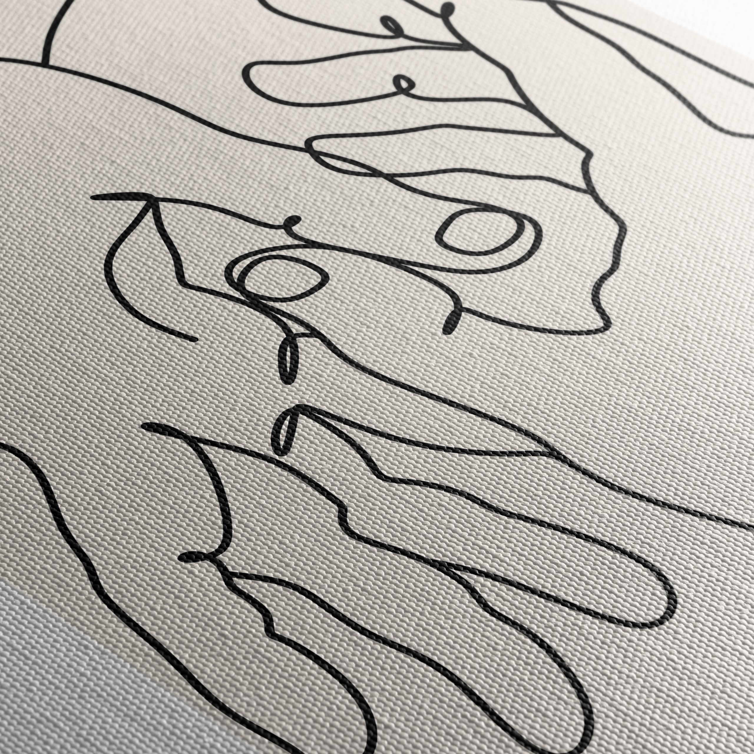 Minimalist Hands Line Art Design - Image 5
