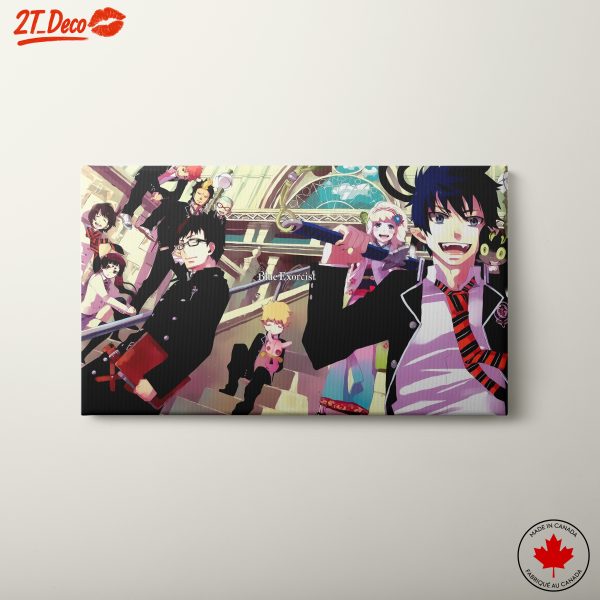 Dynamic Artwork of Blue Exorcist Characters