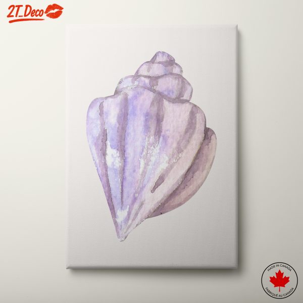 Watercolor Shell Artwork for Coastal Decor