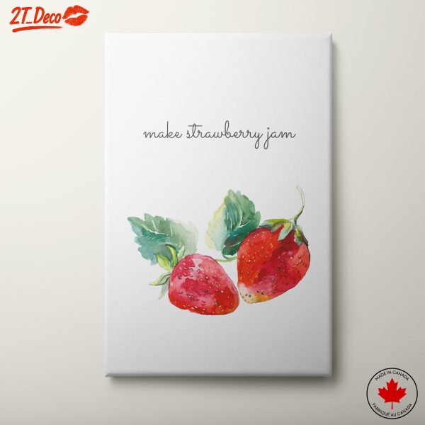 Whimsical Strawberry Illustrations for Kitchen Decor
