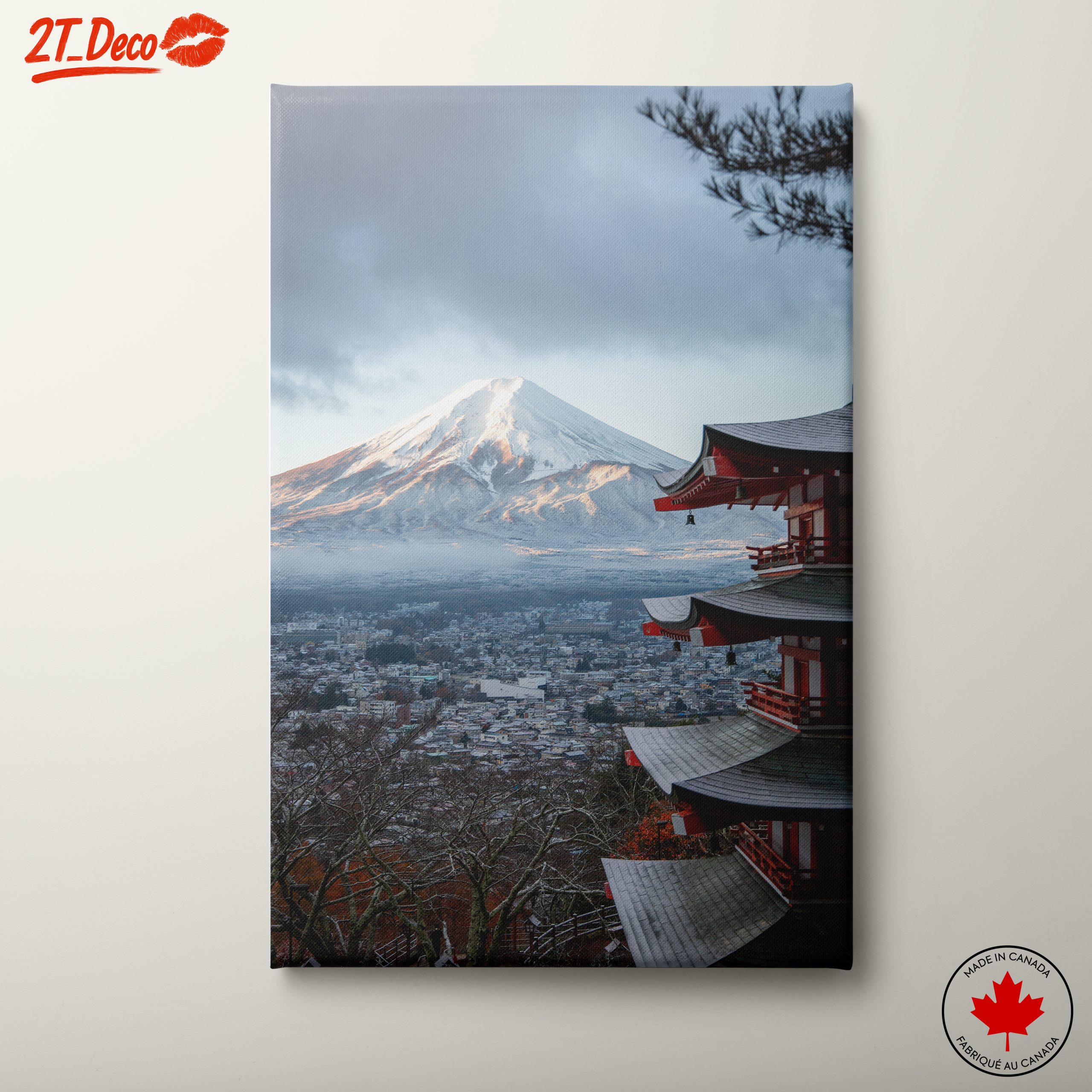 Stunning Mount Fuji Landscape with Pagoda