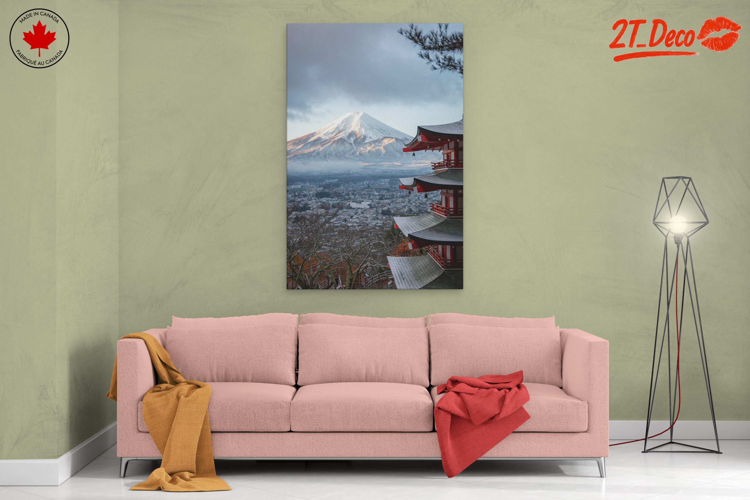 Stunning Mount Fuji Landscape with Pagoda - Image 2