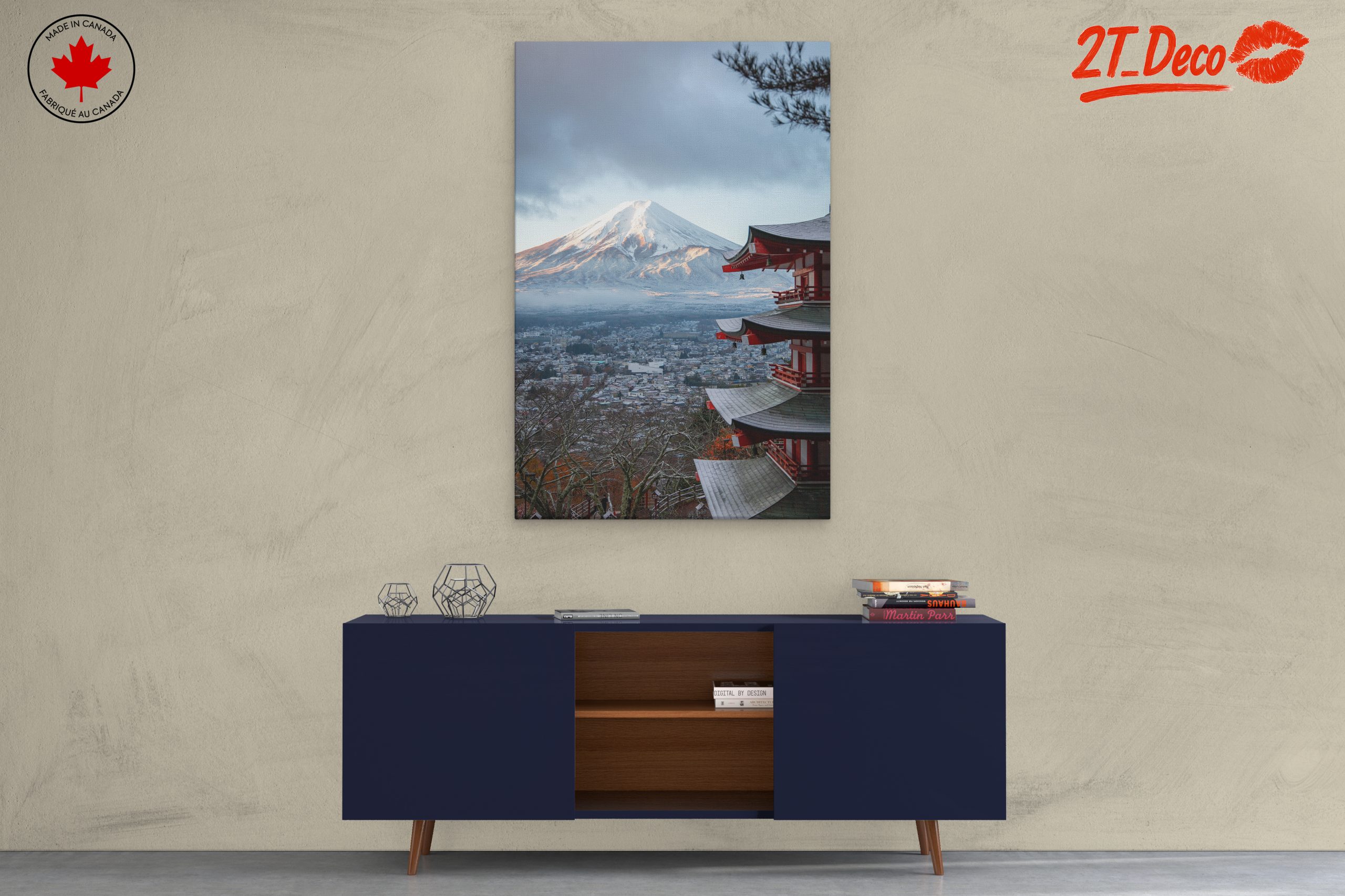 Stunning Mount Fuji Landscape with Pagoda - Image 3
