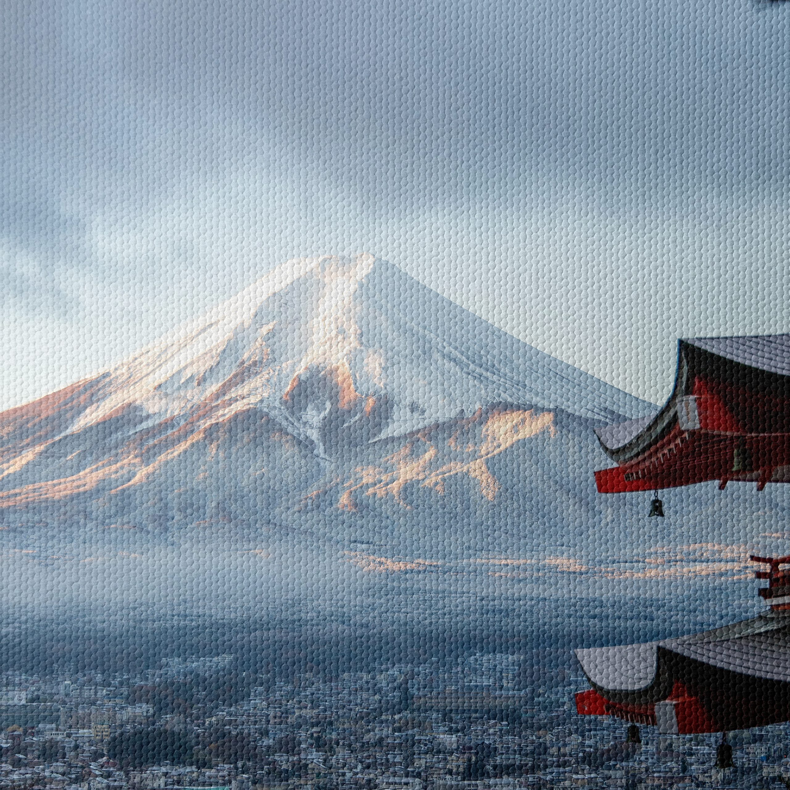 Stunning Mount Fuji Landscape with Pagoda - Image 4