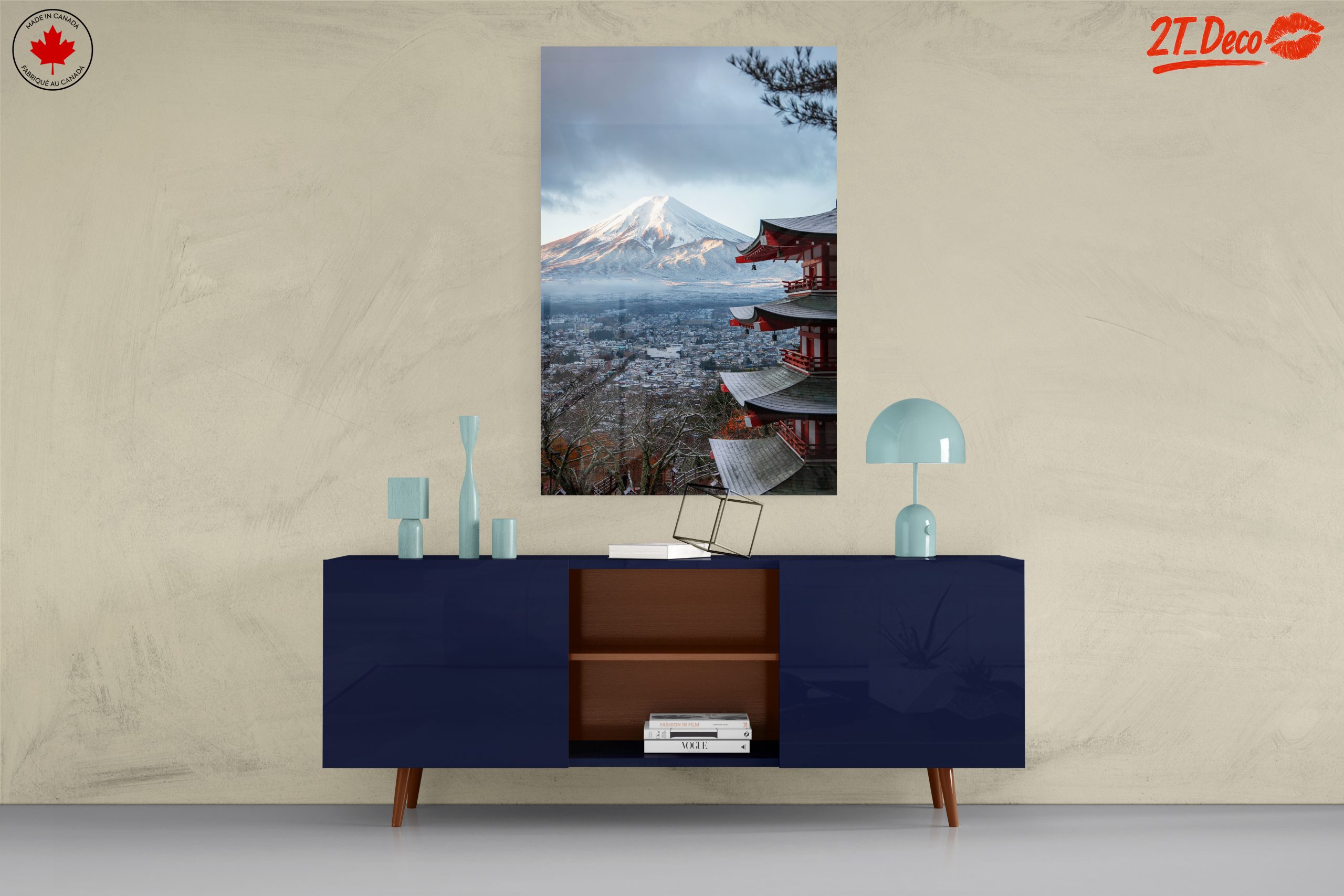 Stunning Mount Fuji Landscape with Pagoda - Image 8