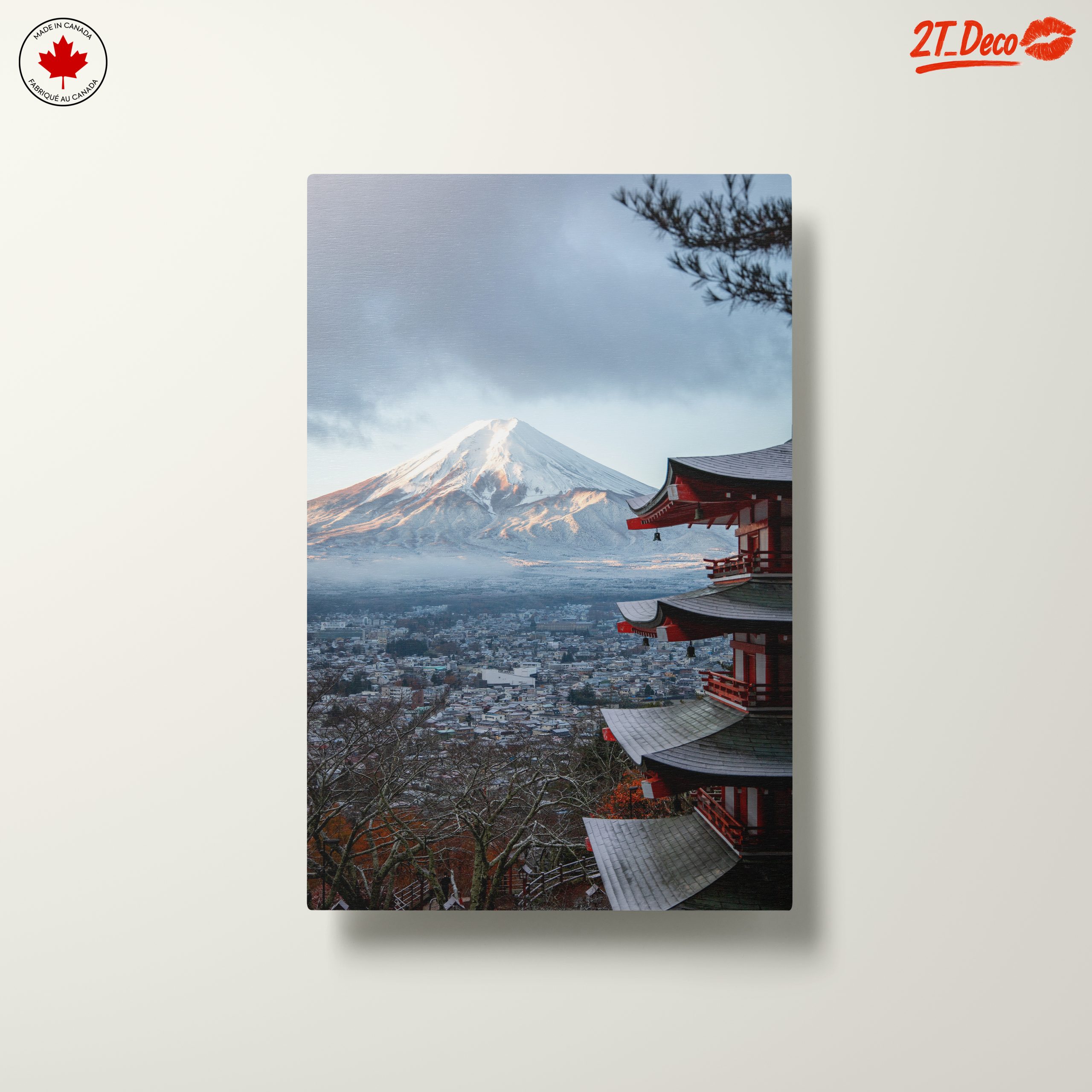 Stunning Mount Fuji Landscape with Pagoda - Image 10