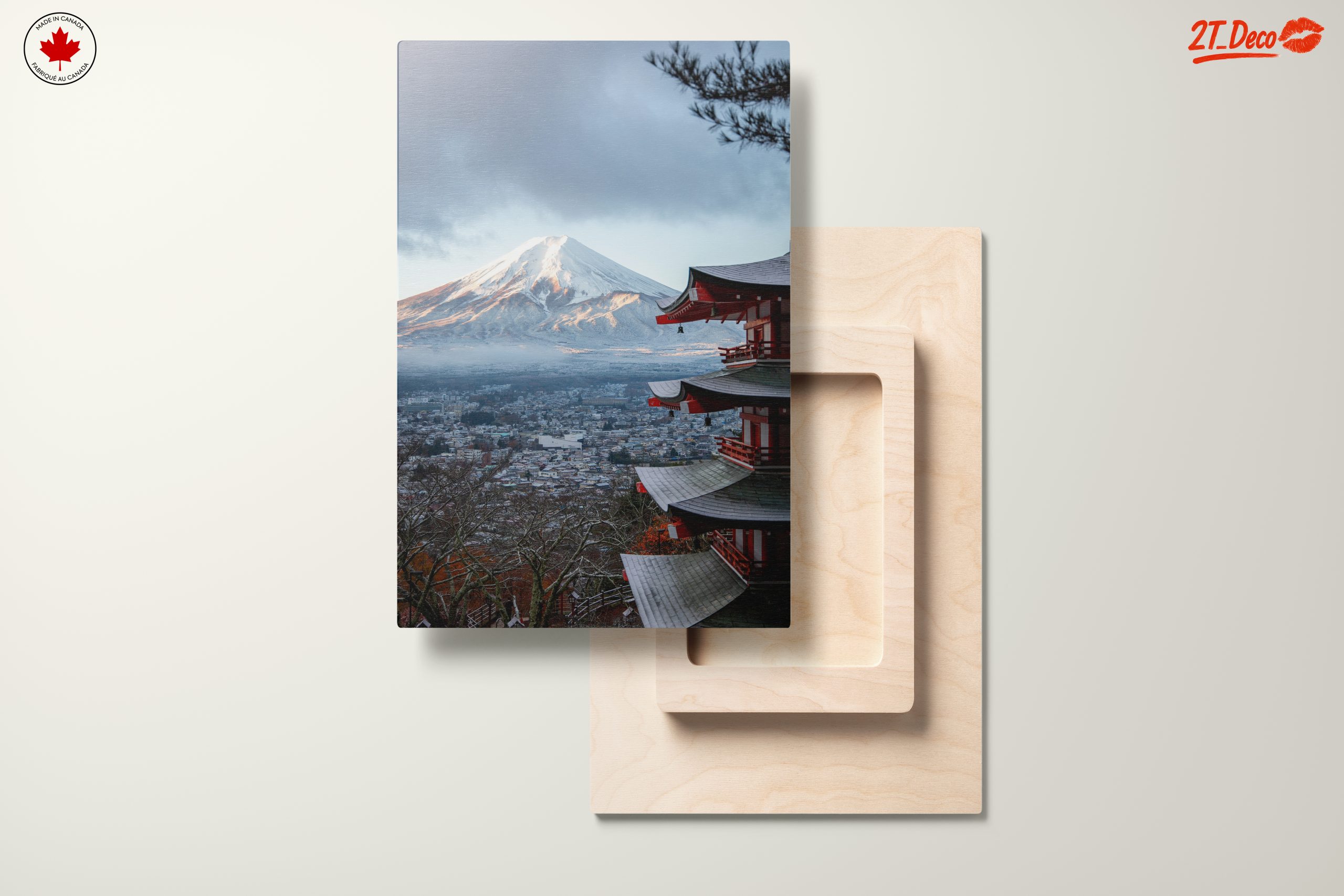 Stunning Mount Fuji Landscape with Pagoda - Image 11