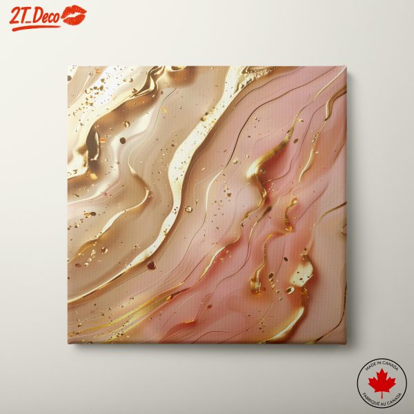 Elegant Gold Swirls Abstract Art