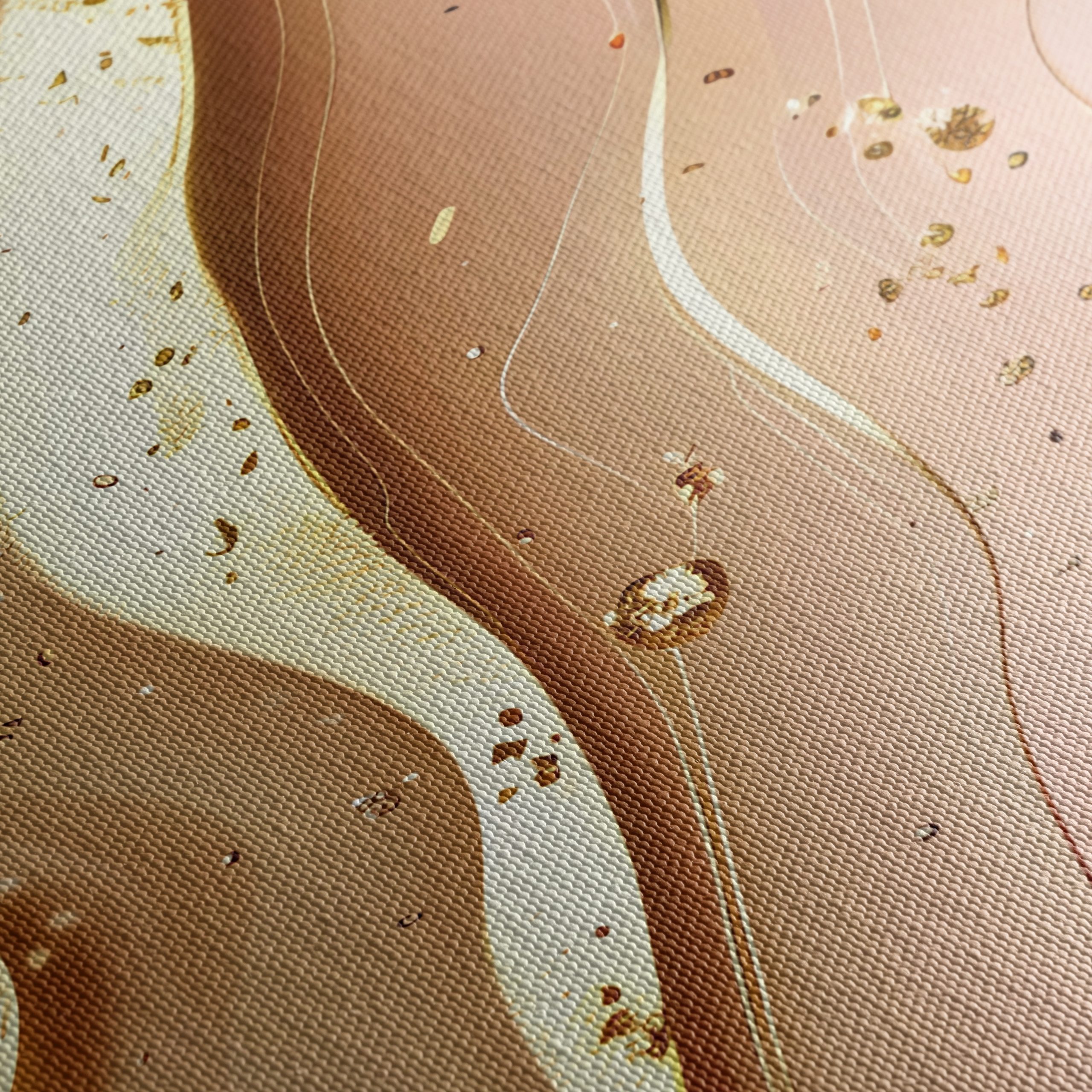 Elegant Gold Swirls Abstract Art - Image 5
