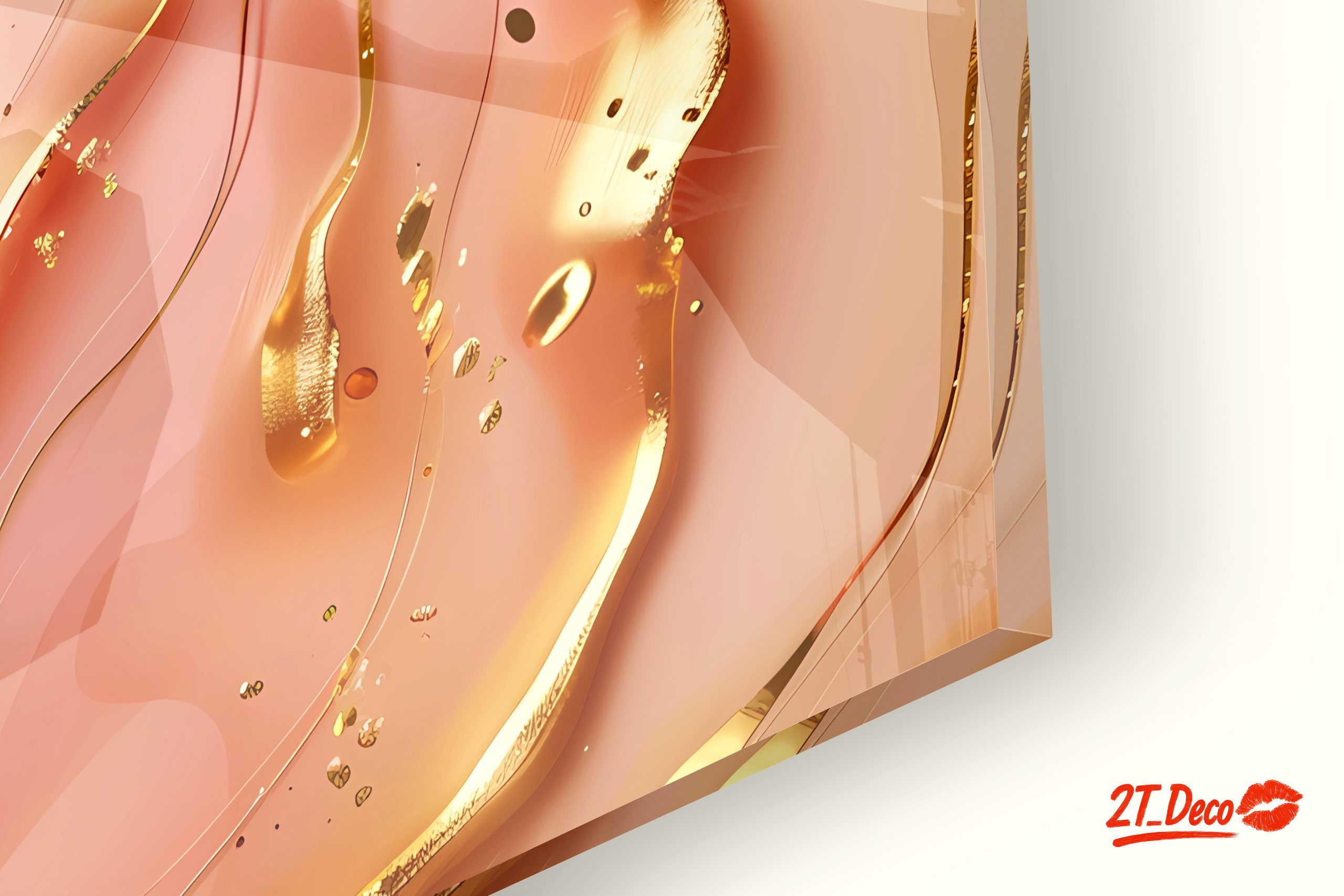 Elegant Gold Swirls Abstract Art - Image 9